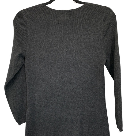 Hudson North Sweater Dress Womens Small Grey Stretch Soft Fall Sustainable - Picture 4 of 8